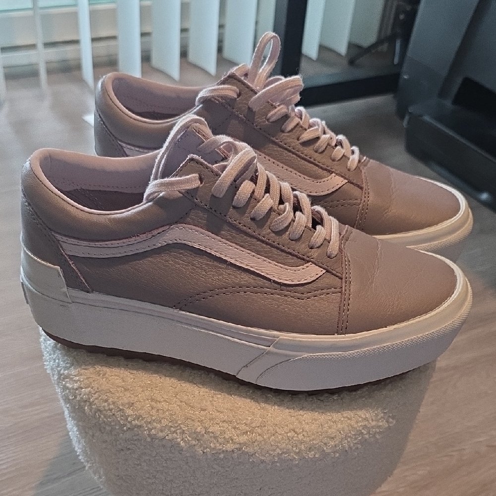 Vans Pink Sneakers with White Soles